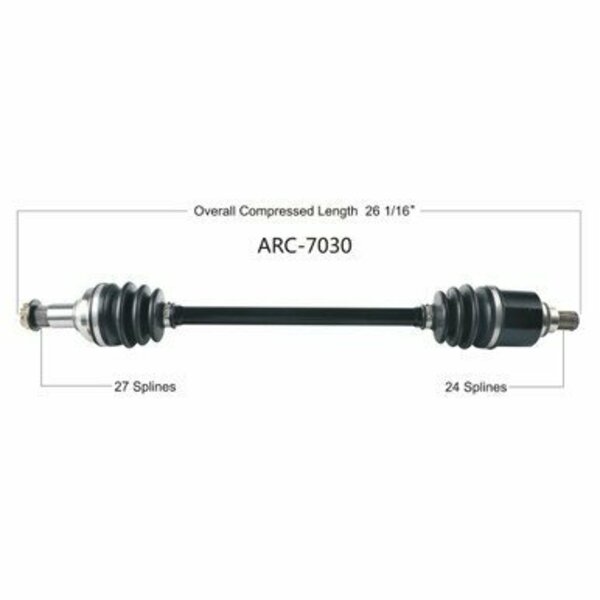Wide Open OE Replacement CV Axle for ARCTIC FRONT L/R HDX/PROWLER 500/700 15-17 ARC-7030